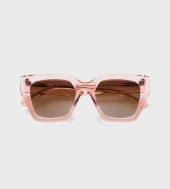 James Ay | Glance Sunglasses | Transparent Pink Fashion + Beauty