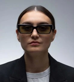 Jules Mila | Sunglasses | Black Frame With Green Lens New In Fashion