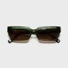 New In Fashion Jules Mila | Sunglasses | Green Frame With Brown Lens