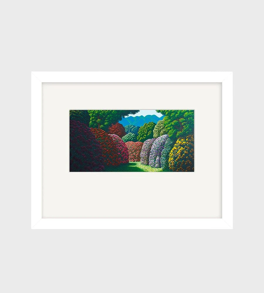 100% NZ Ltd Homewares Karl Maughan | Whenua Tapu Hills Small Art Print | Framed | White