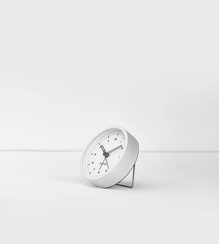 Homewares Karlsson | Tinge Alarm Clock | White