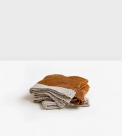 Bianca Lorenne Knitted Cloths | Pannello | Set Of 3 | Bronze Towels, Cloths + Change Pads
