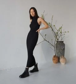 La Tribe | Lola Ankle Boot | Pebbled Black