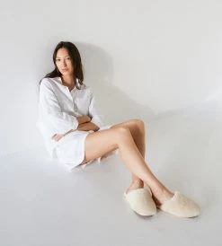 La Tribe | Sheepy Slip On | Ivory New In Fashion