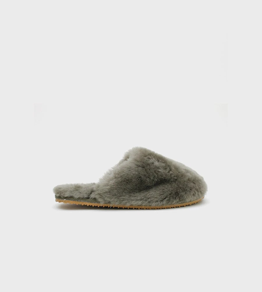 La Tribe | Sheepy Slip On | Moss New In Fashion
