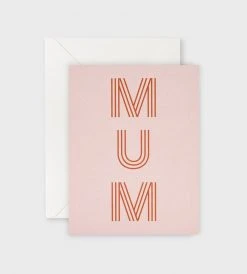 Lettuce | Card | Mum Stripe Letters Gifting
