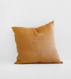 Father Rabbit Living Linen Cushion | Mustard