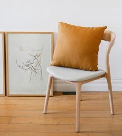 Father Rabbit Living Linen Cushion | Mustard