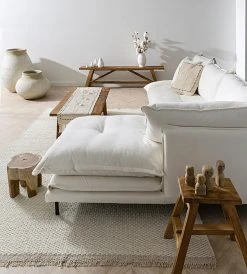 Papaya Homewares Lucas Sofa | Two Piece Modular | White