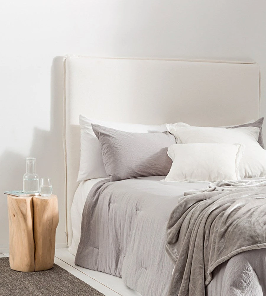 Papaya Homewares Marcus Linen Bedhead | White