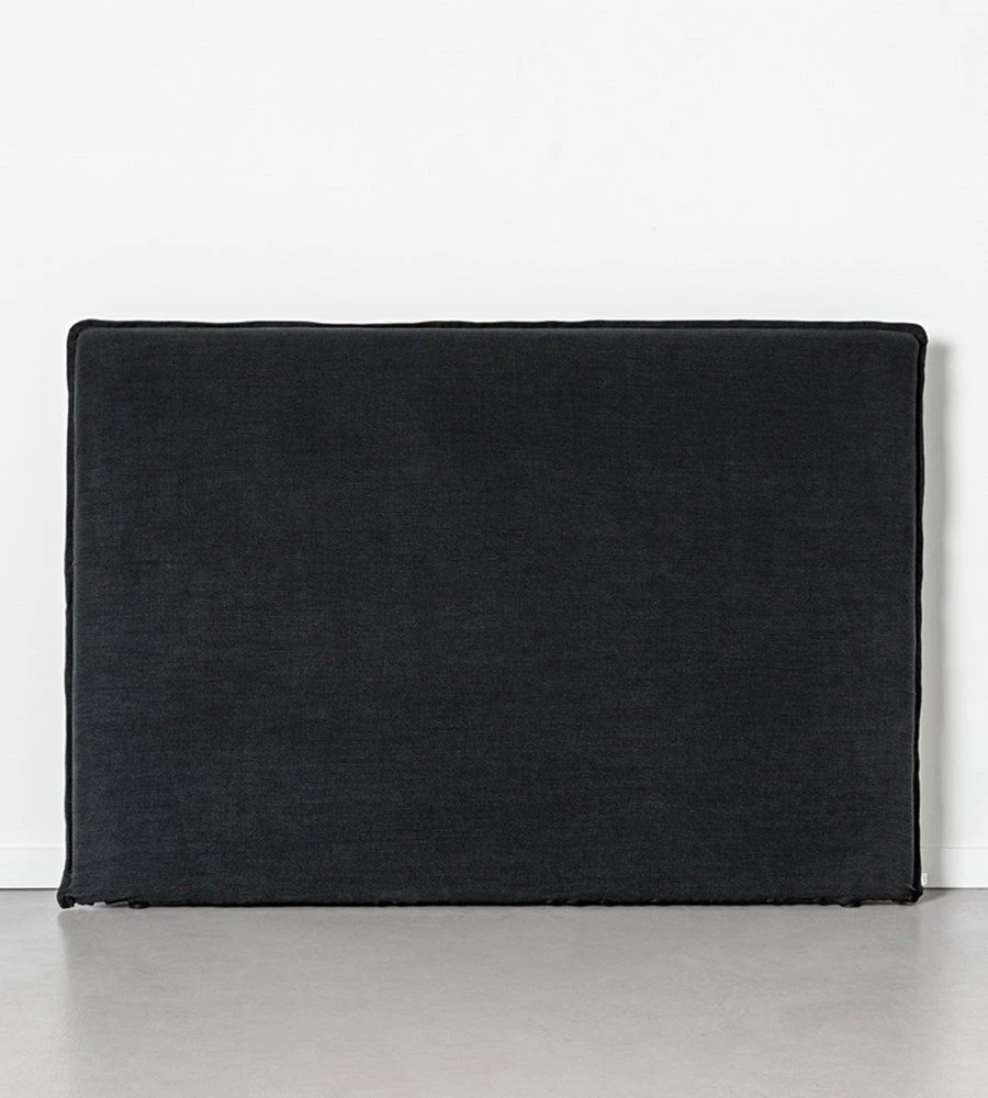 Papaya Homewares Marcus Linen Bedhead | Black