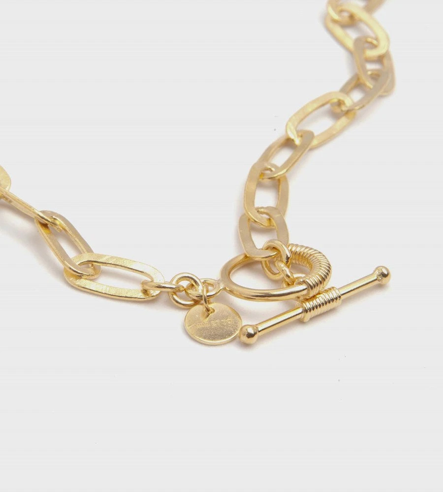 New Arrivals Mimi Et Toi | Satin Necklace | Brass Polished