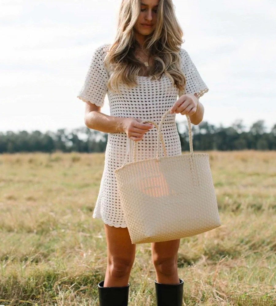 Fashion + Beauty Mimmi Terra | Eco Tote | Panna Cotta