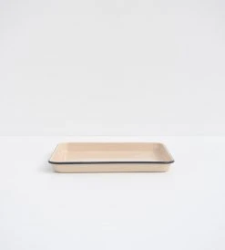 Father Rabbit Enamelware Mocha Enamel | Rectangle Tray | 30cm Homewares