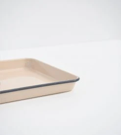 Father Rabbit Enamelware Mocha Enamel | Rectangle Tray | 30cm Homewares