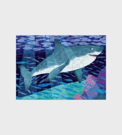 Mudpuppy | Great White Shark Mini Puzzle | 48 Pieces Baby + Child
