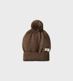 Nature Baby | Alpine Pom Pom Beanie | Acorn Marl