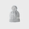 Nature Baby | Alpine Pom Pom Beanie | Light Grey Marl Baby + Child