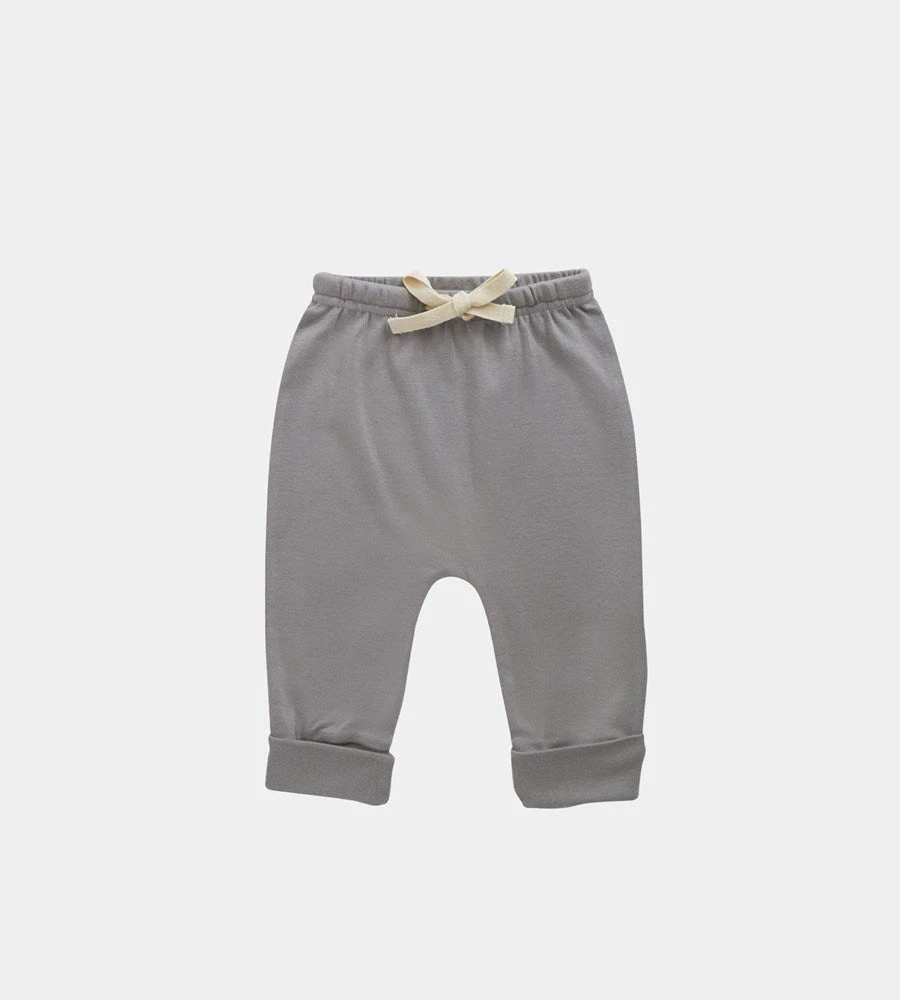 Baby + Child Nature Baby | Cotton Drawstring Pants | Grey Marle