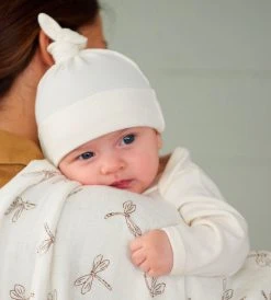Nature Baby | Cotton Knotted Beanie Hat | Natural
