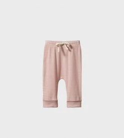 Baby + Child Nature Baby | Drawstring Pants Pointelle | Rose Bud
