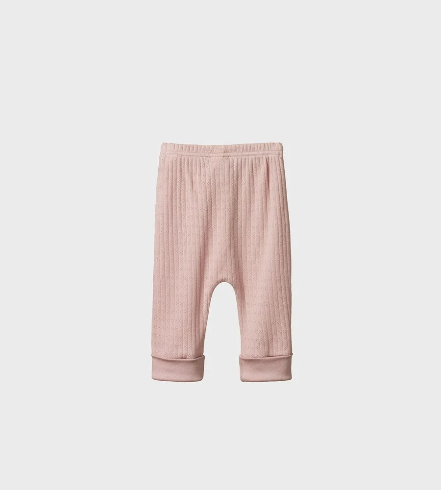 Baby + Child Nature Baby | Drawstring Pants Pointelle | Rose Bud