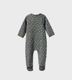 Nature Baby | Dreamlands Suit | Mini Crescent Moon Grey Print