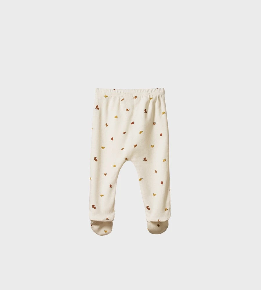 Nature Baby | Footed Rompers | Leaf Print