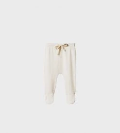 New In Baby Nature Baby | Footed Rompers Pointelle | Natural