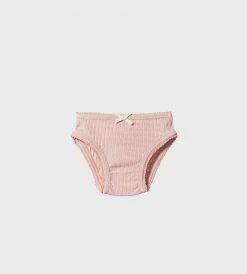 Nature Baby | Girls Underpants Pointelle | Rosebud