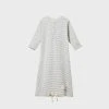 Nature Baby | Gown | Grey Marl Stripe