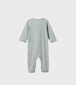 Nature Baby | Henley Pyjama Suit Pointelle | Moonrise