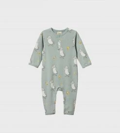 Nature Baby | Henley Pyjama Suit | Ruru Moonrise Baby + Child