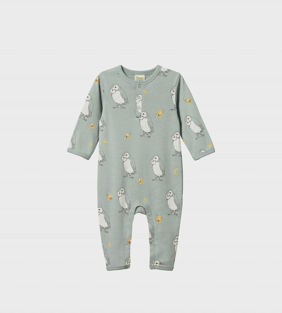 Nature Baby | Henley Pyjama Suit | Ruru Moonrise Baby + Child