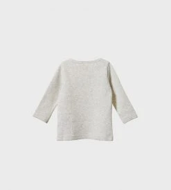Baby + Child Nature Baby | Henley Tee Waffle | Light Grey Marl