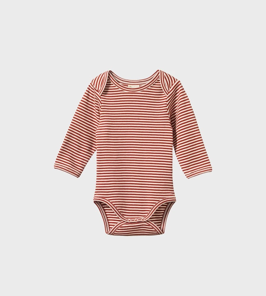 Nature Baby | Long Sleeve Bodysuit | Coco Stripe Baby + Child