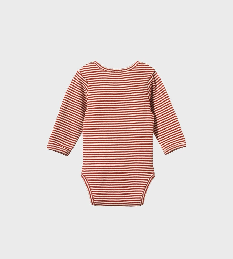 Nature Baby | Long Sleeve Bodysuit | Coco Stripe Baby + Child
