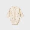 Baby + Child Nature Baby | Long Sleeve Kimono Bodysuit | Leaf Print