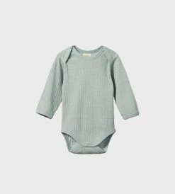 Nature Baby | Long Sleeve Bodysuit Pointelle | Moonrise