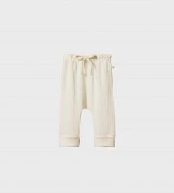 Nature Baby | Mer Ess Drawstring Pants Pointelle | Natural Baby + Child