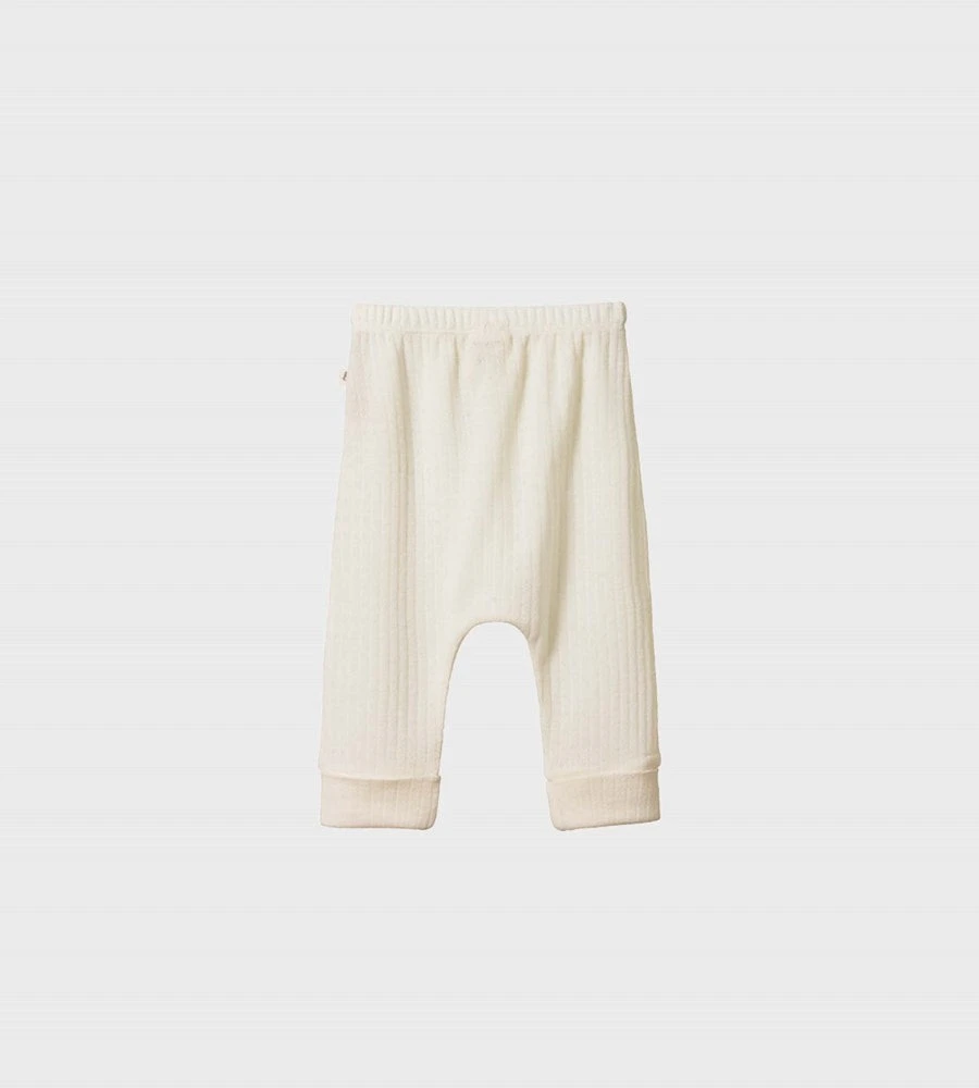 Nature Baby | Mer Ess Drawstring Pants Pointelle | Natural Baby + Child