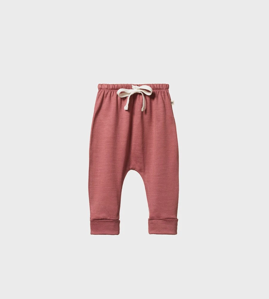 Nature Baby | Merino Drawstring Pants | Woodland Rose Baby + Child