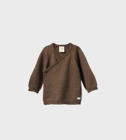 Nature Baby | Merino Knit Kimono Jacket | Acorn Marl
