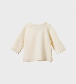 Nature Baby | Merino Knit Kimono Jacket | Natural