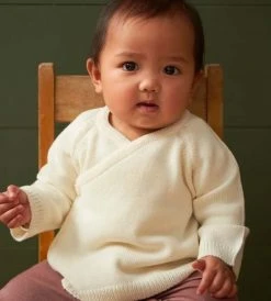Nature Baby | Merino Knit Kimono Jacket | Natural