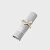 Baby + Child Nature Baby | Organic Cotton Wrap Blanket | Grey Marle Stripe
