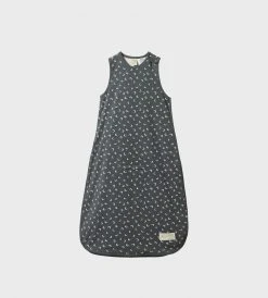 Nature Baby | Organic Cotton & Merino Sleeping Bag | Mini Crescent Moon Grey Print