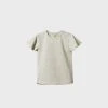 Nature Baby | Petal Sleeve Tee | Light Grey Marl