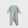 Nature Baby | Pointelle Kimono Stretch & Grow One Piece | Moonrise Baby + Child