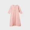 Baby + Child Nature Baby | Pointelle Sleeping Gown | Rose Bud